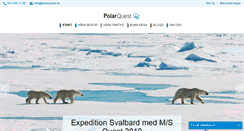 Desktop Screenshot of polarquest.se