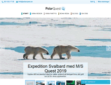 Tablet Screenshot of polarquest.se